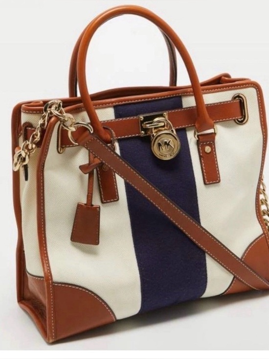 Michael Kors Satchel with Gold Hardware main image 7